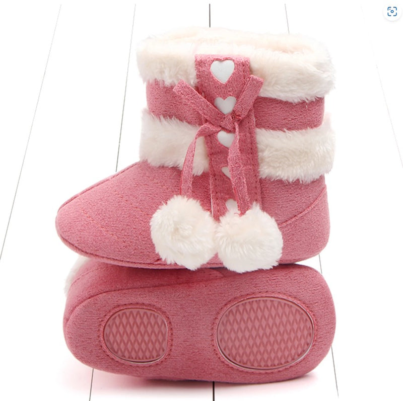 Chaussons à pompon pour bébé