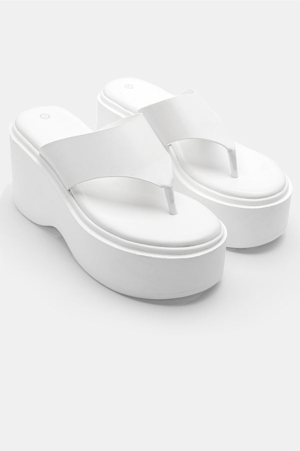 Sandales à plateforme Ibiza White